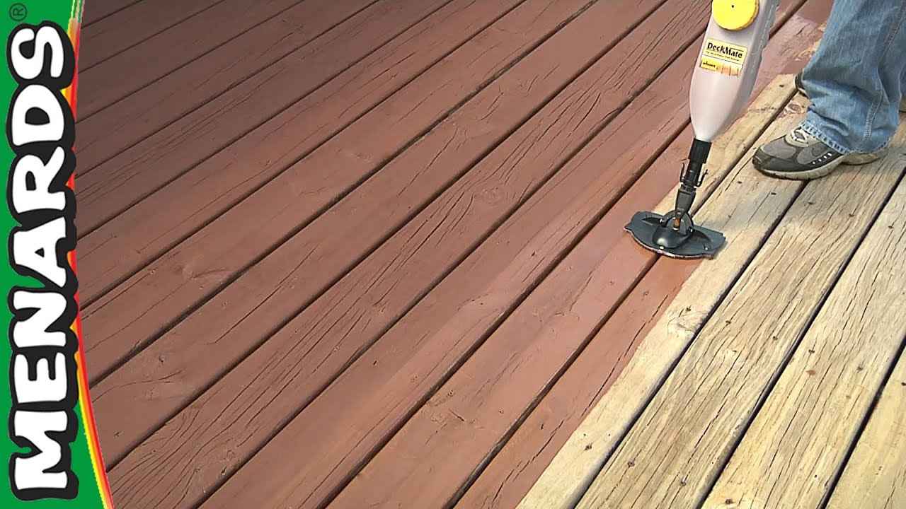 Refinish A Deck - How To - Menards - YouTube