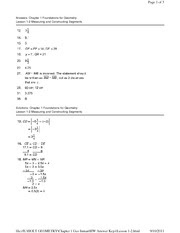 Formulas in Geometry Answer Key - \HOLT GEOMETRY\Chapter 1 ...