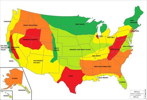 idea   list  unofficial geographic  cultural regions