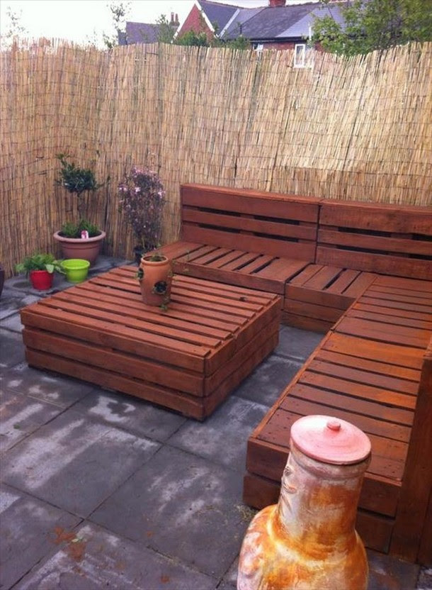 20 Ideas for Pallet Patio Furniture  Pallet Ideas: Recycled \/ Upcycled Pallets Furniture Projects.