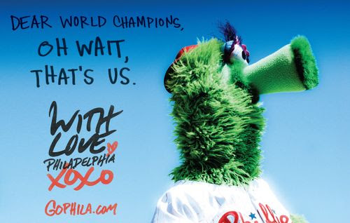 Continue reading "Dear Phillie Phanatic, We Love You" »