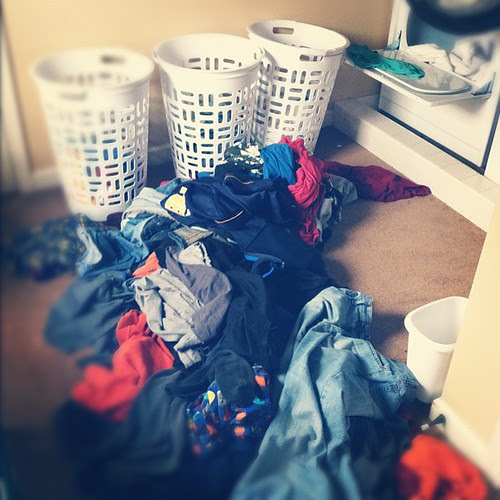 My laundry room threw up. #dayafterchristmas