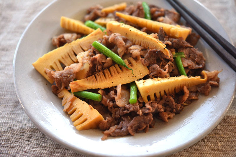 たけのこと牛肉の炒め物のレシピ 作り方 白ごはん Com