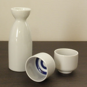 オリジナルロゴ入れお猪口 徳利セット 製版込み 送料無料