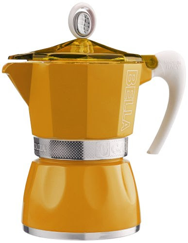 GAT - Cafetière Italienne en Aluminium - Coloranda Jaune - 3 Tasses