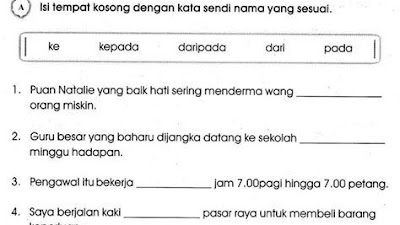 Contoh Bina Ayat Berjalan Kaki