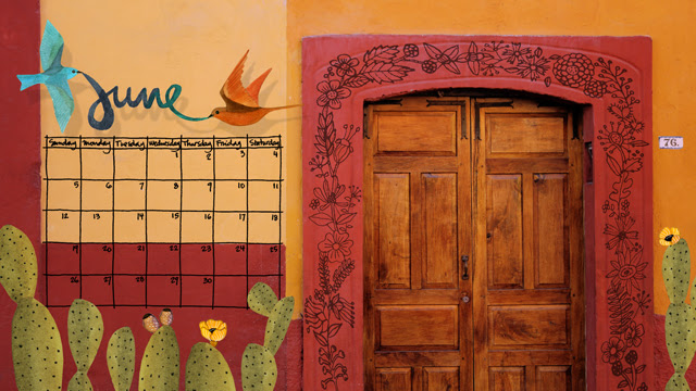 June desktop calendar