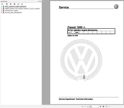 Download Volkswagen Passat Variant Service Manual