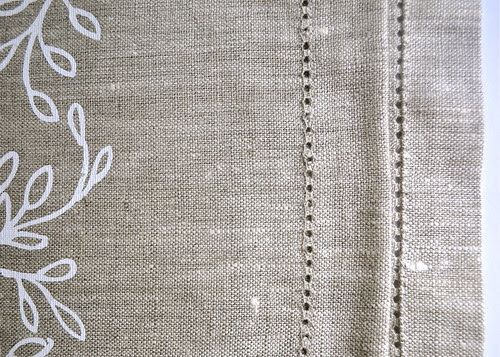 hemstitch tea towel