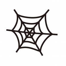 くもの巣 シルエット イラストの無料ダウンロードサイト シルエットac