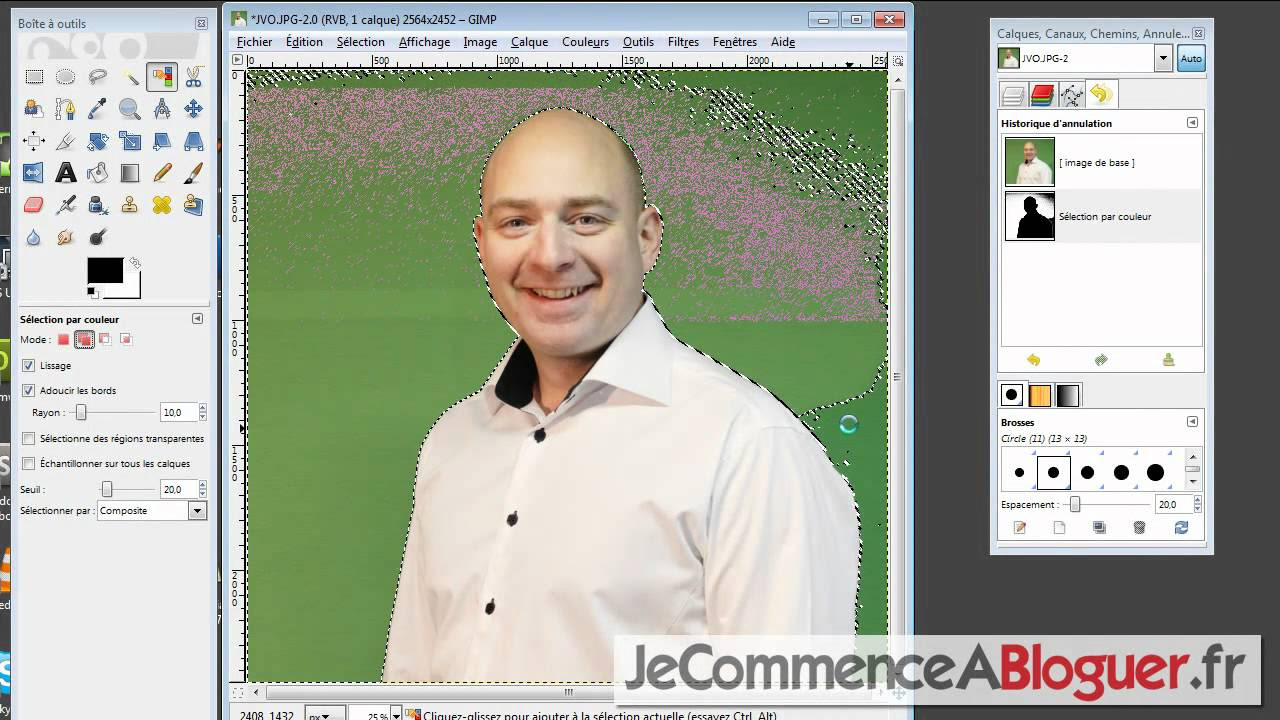 Comment d tourer une image sur fond vert avec GIMP YouTube Comment d tourer une image sur fond vert avec GIMP YouTube