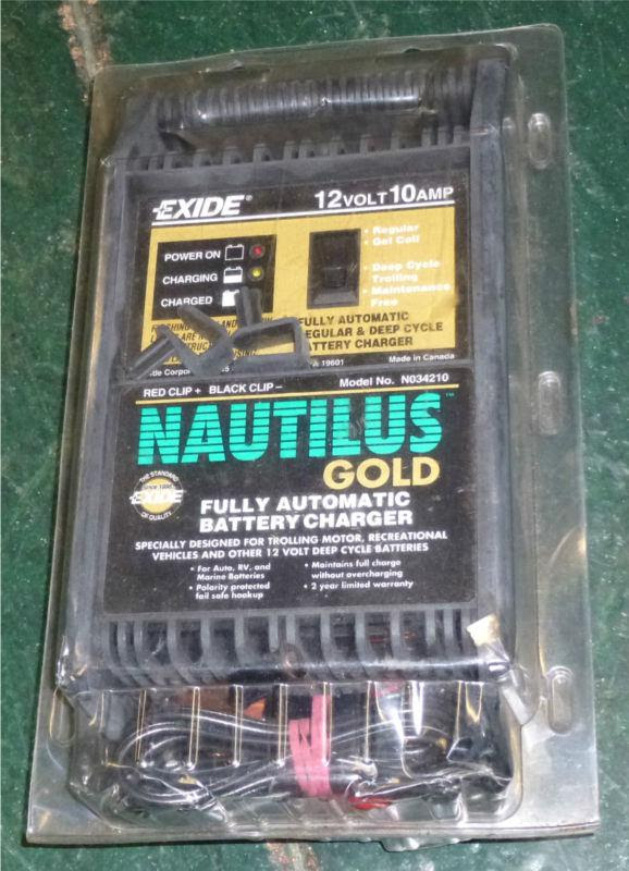 Find EXIDE 12 VOLT 10 AMP, FULLY AUTOMATIC BATTERY CHARGER