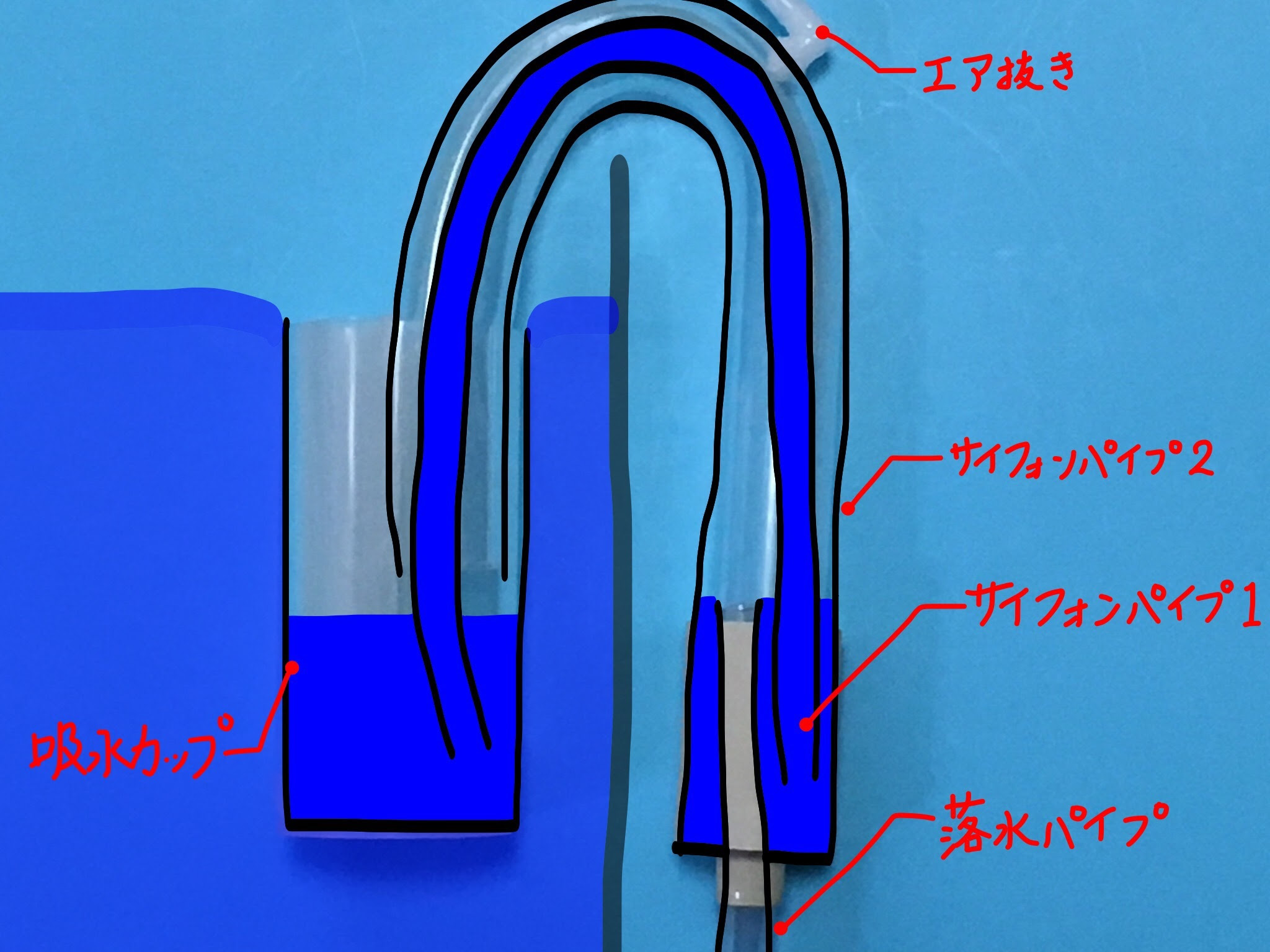 Diy ダブルサイフォン式オーバーフロー 仕組み紹介 Diy