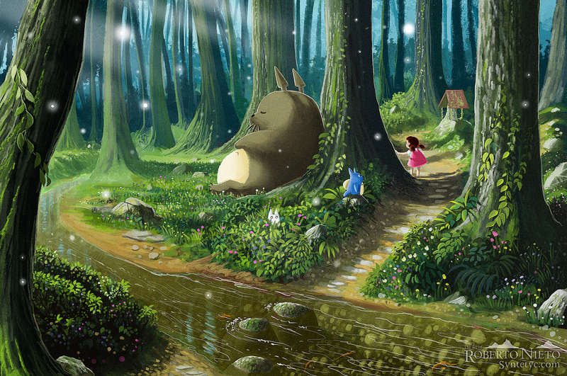 ジブリ映画へのオマージュを込めて絶妙なタッチで描かれたイラスト作品 K Conf