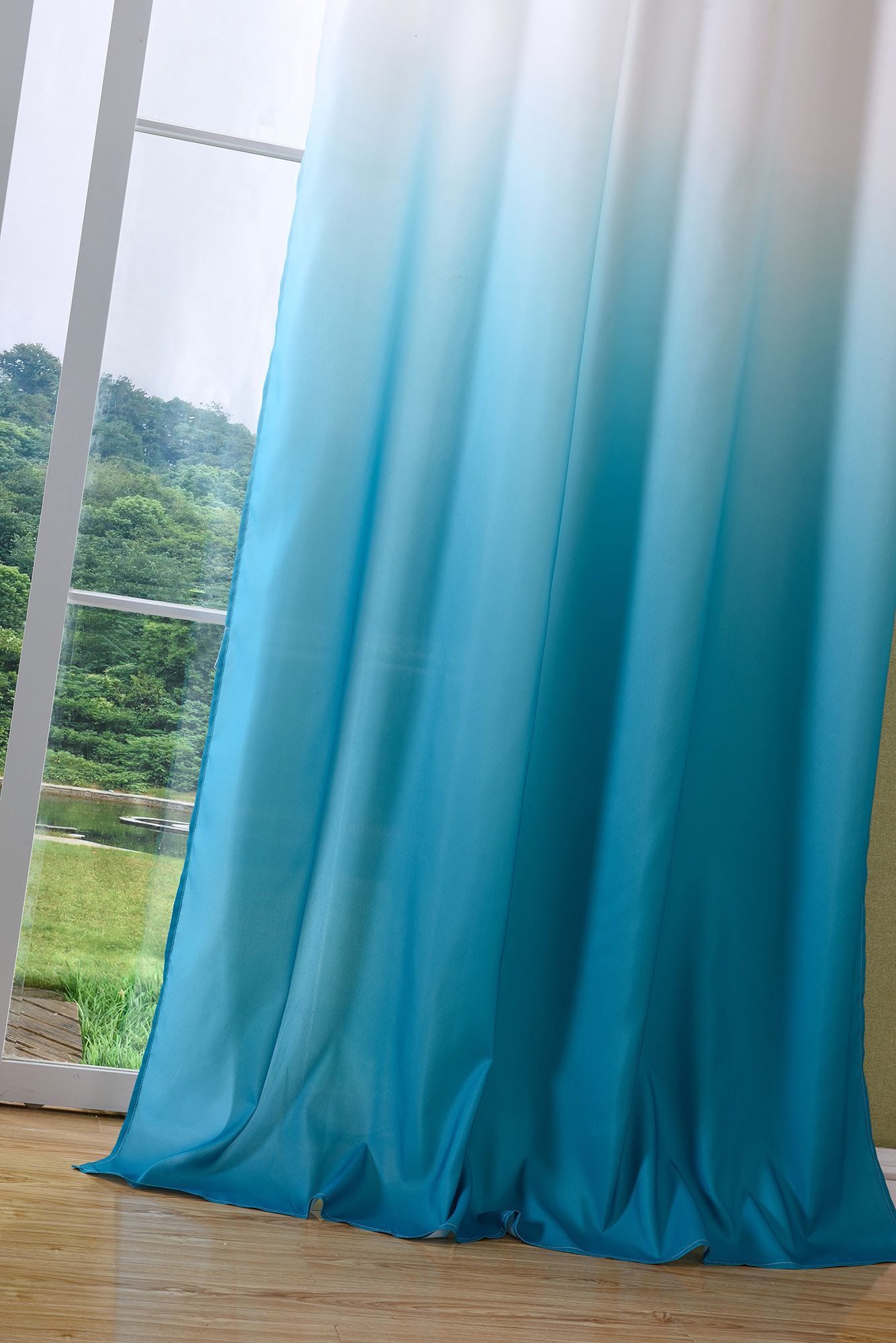 Vorhang Blickdicht Schal Ösen Gardine Microsatin Farbverlauf