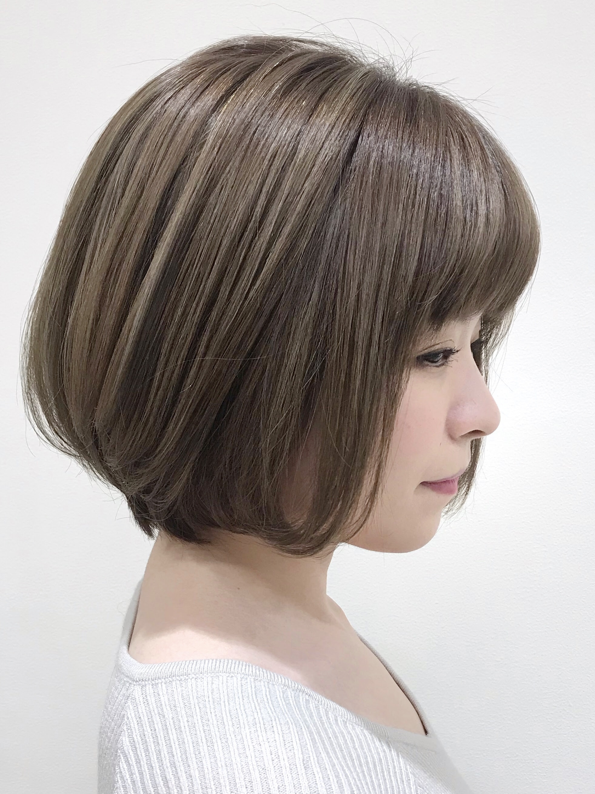 大人かわいい前下がりボブ ヘアスタイル 美容院 美容室 モリオフロムロンドン 原宿本店 大宮 池袋 成増
