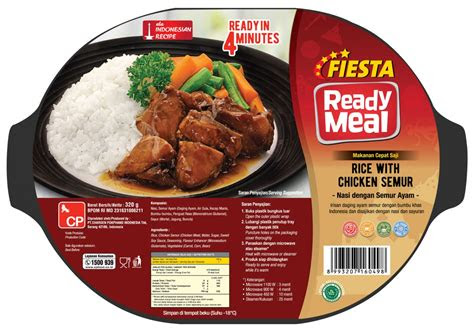 fiesta ready meal rice  chicken semur gr cp food