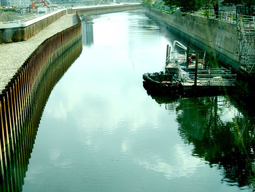 Canal on London 2012 Olympic site