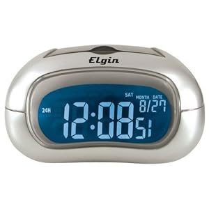 Elgin Electric Alarm Clock with Selectable Display Color