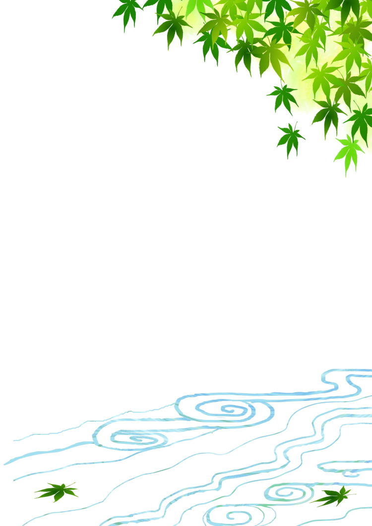 花の便箋 無料テンプレート あおもみじ 夏template Million テンプレートミリオン