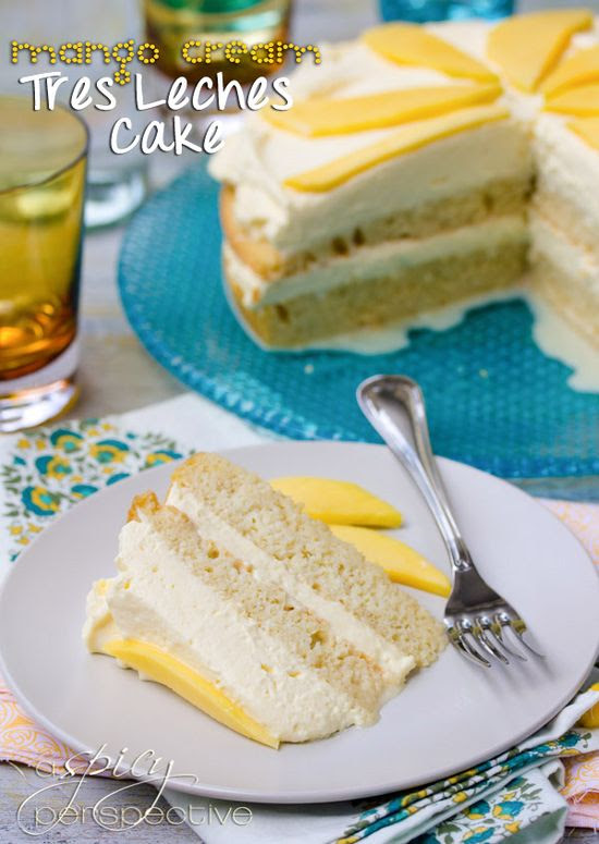 Mango Cream Tres Leches Cake