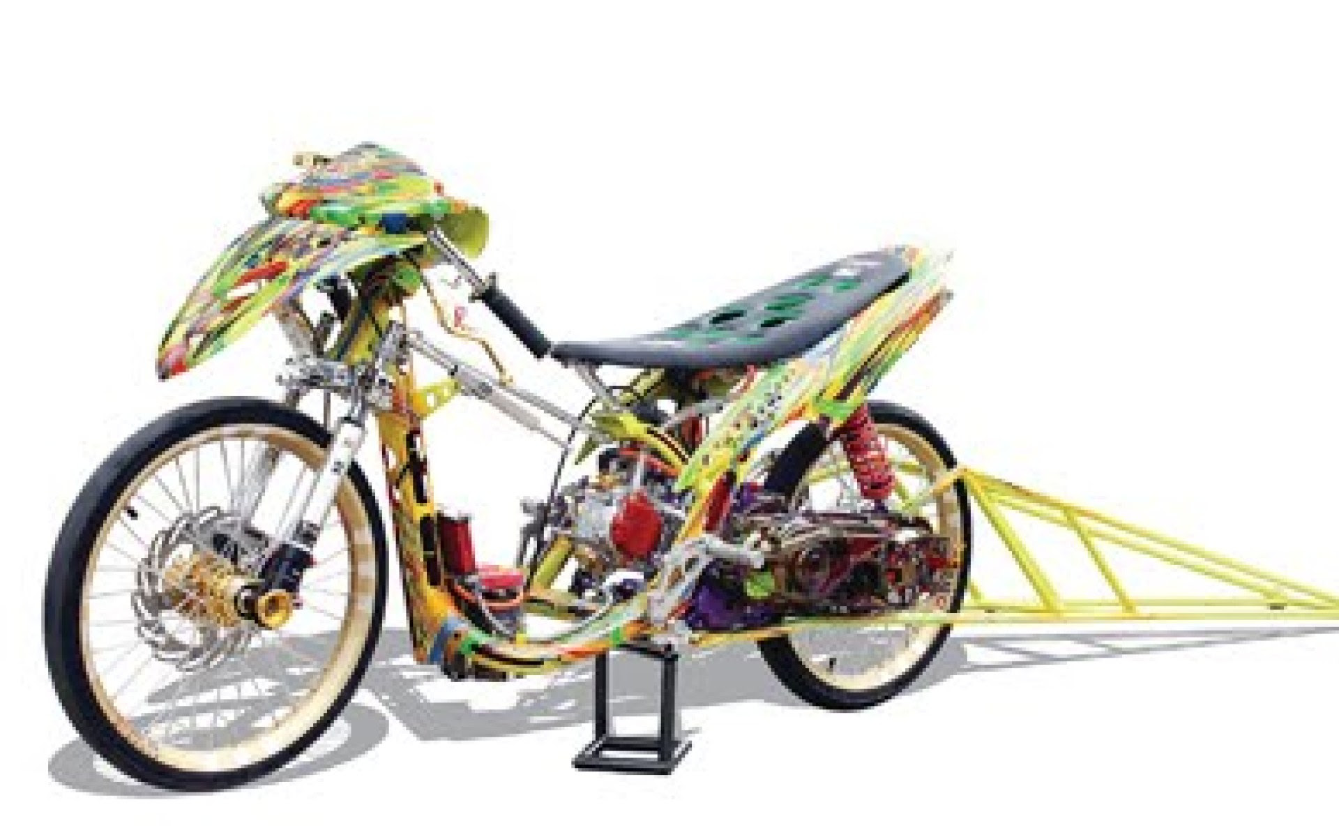 84 Foto Modifikasi Motor Matic Drag TeaModifikasi