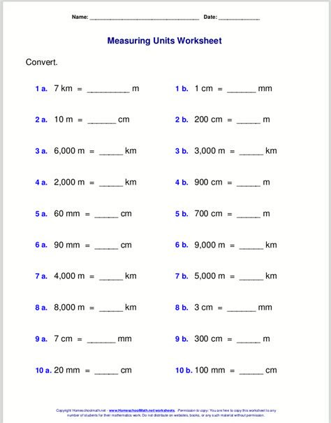  free grade 4 measuring worksheets measurement worksheets math