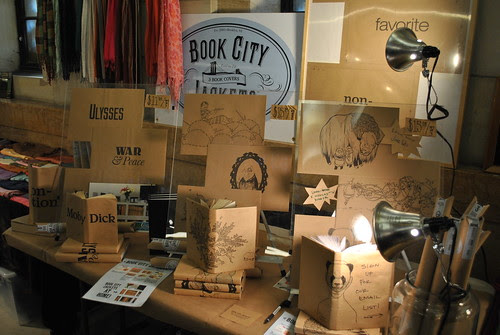 Book City Jackets at Brooklyn Flea Market - Williamsburgh Bank Building - One Hanson Place