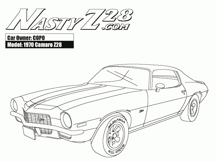 1969 Camaro Drawing at GetDrawings | Free download