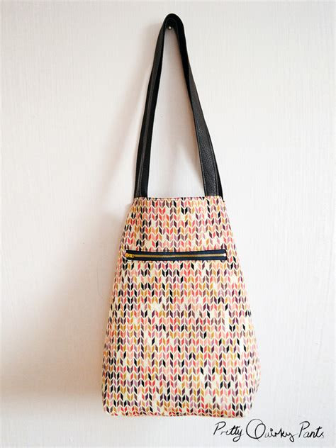 pretty quirky pants diy tote bag zipper pocket