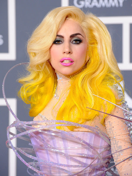 Lady Gaga Caution Tape Painting