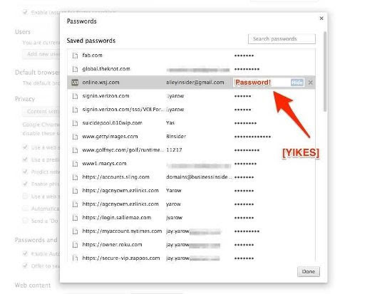 Mật khẩu Google Chrome bị lộ chỉ sau ba bước