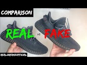 Most Wanted ADIDAS YEEZY 350 BOOST V2 BLACK STATIC COMPARISON REAL VS FAKE, Video adidas yeezy 350 most update!