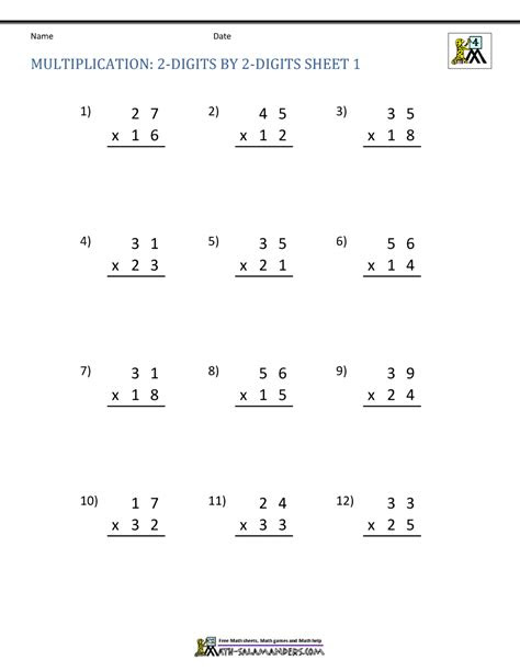 With the advancement of technology, there are now numerous resources available online that can help children master 4th grade math concepts. multiplication sheets 4th grade