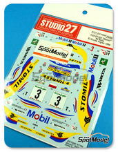 Calcas 1/24 Studio27 - Toyota Celica GT-Four WRC Stomil - Nº 3 - Holowczyc + Wislawski - Rally el Corte Ingles 1996 para Tamiya kit TAM24125