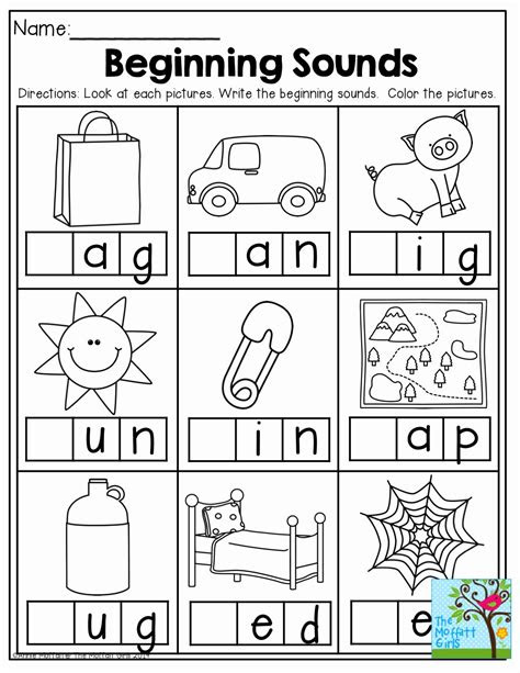 Kindergarten is a crucial time in a child's development, where they begin to explore the world of education and lay the foundation for their future learning. beginning sounds preschool worksheets beginning sounds worksheets