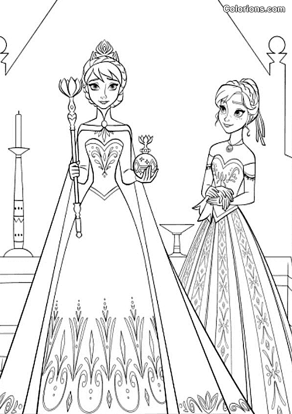 Colorions.com - impression La Reine des Neiges