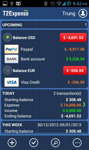 T2Expense – Money Manager