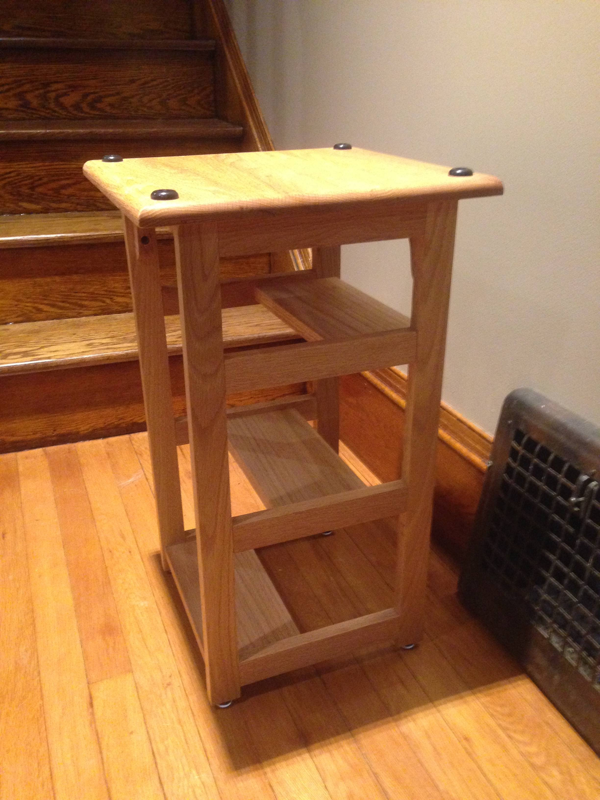 My first project in years. A Hoosier Step Stool. ( i.imgur.com )