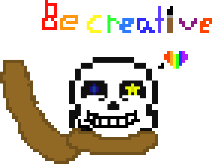 Ink!Sans | Pixel Art Maker