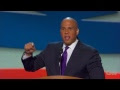 Raw Video: Mayor Cory Booker fires up the DNC