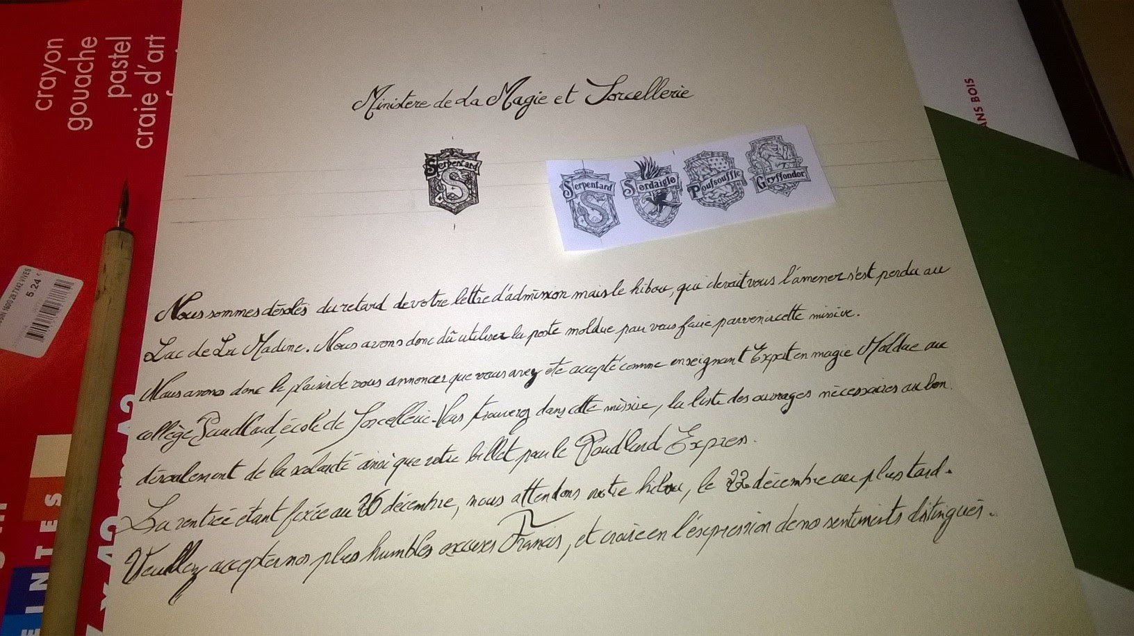Word 07 Comment Faire Une Lettre D Admission Poudlard En Moins De 15 Min Maitrise Excel