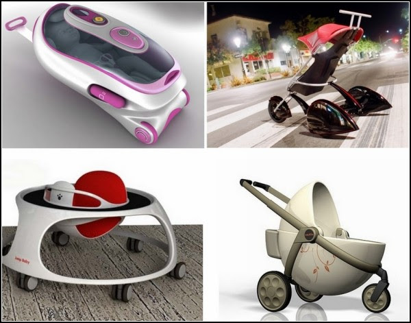 Обзор необычных детских колясок