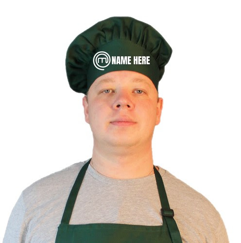 Master Chef Hat With Personalized Name Uniforms Aprons Business Industrial