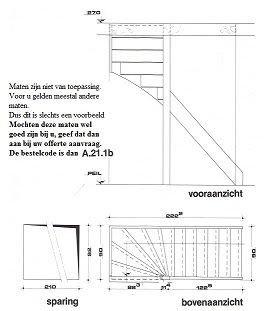 Trap met bovenkwart berekenen