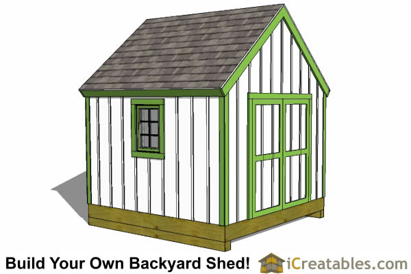 10x10 Shed Plans - Storage Sheds &amp; Small Horse Barn Designs