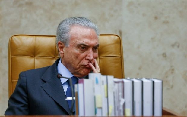 Michel Temer, durante solenidade no Supremo Tribunal Federal