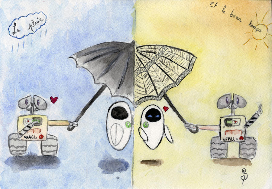 Wall E Eve Drawing Rain or shine ? eve wall e by