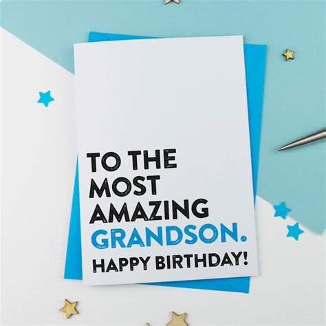 Just print one out and pop in the . most amazing grandson birthday card by a is for alphabet