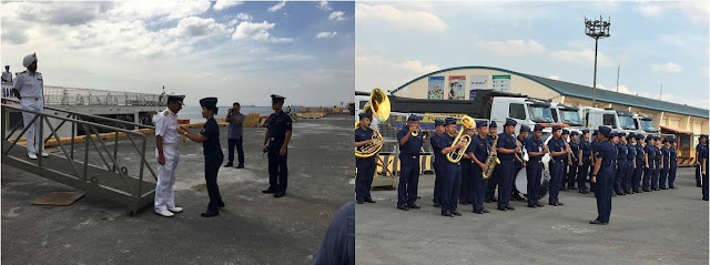 Indian Ship Welcomed By The Philippine Coast Guard As They Enter Manila Port For A Goodwill Visit!